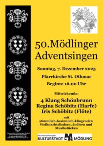 50. Mödlinger Adventsingen - Flyer